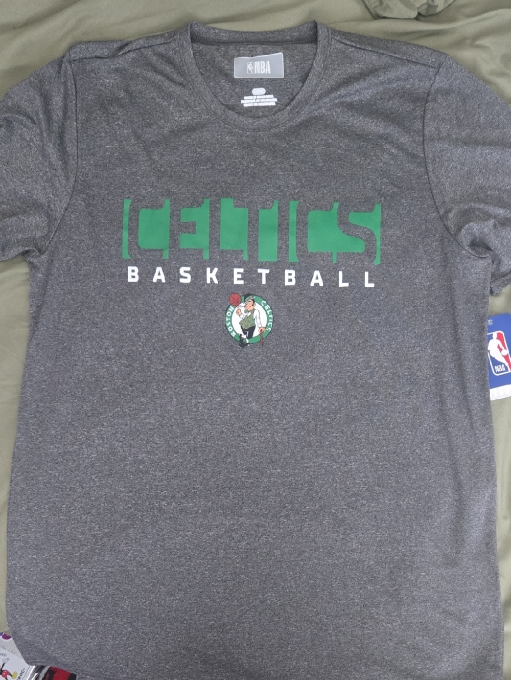 NBA Boston Celtics Gray Lightweight Graphic Tee